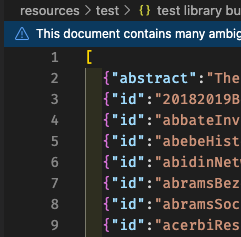 A screenshot showing that the first CSL item is missing the citation key