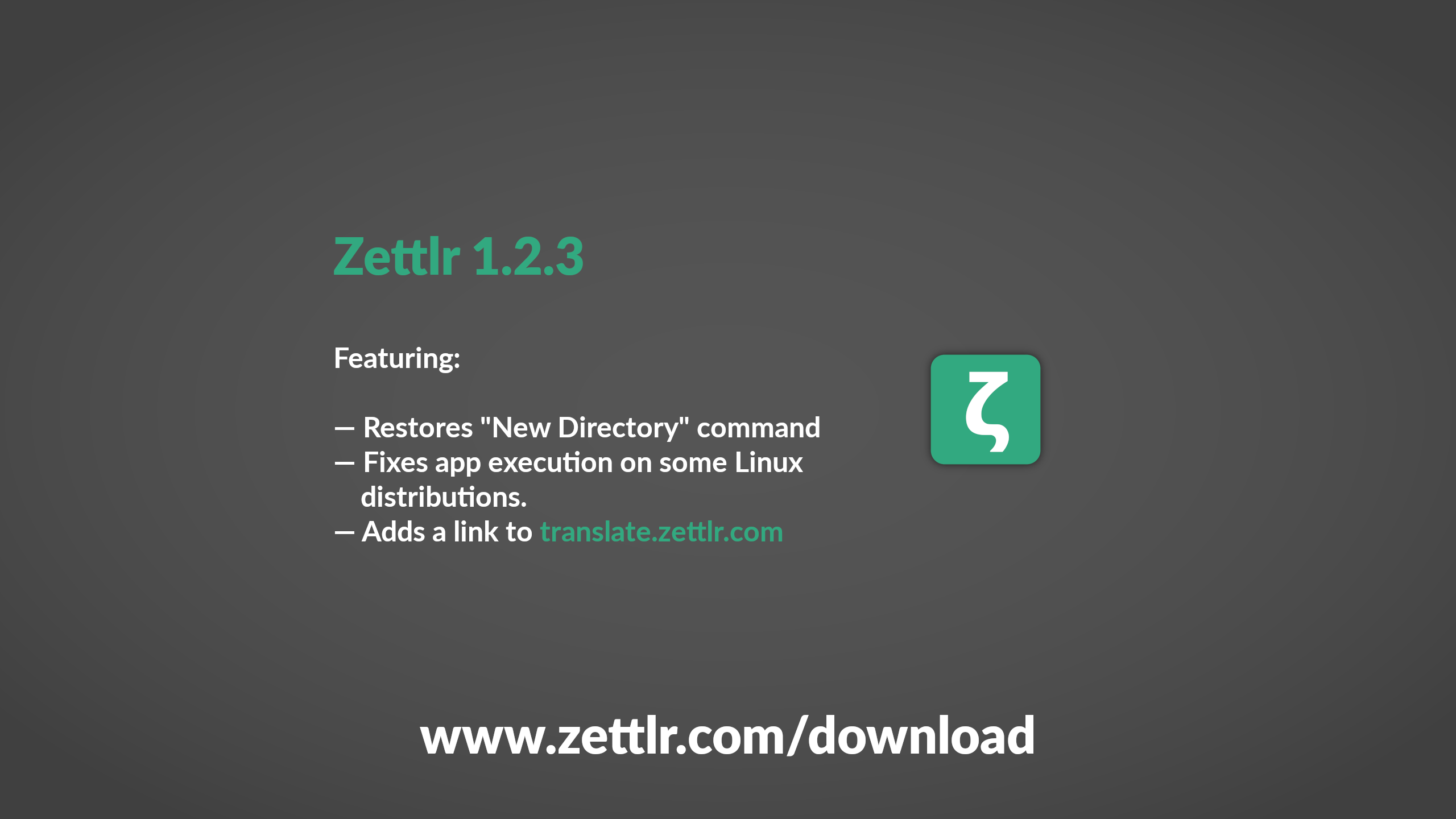Zettlr 1.2.3 Released